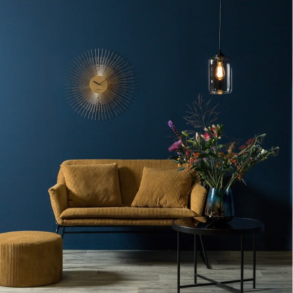 Orologio da parete in oro grande, ø 60 cm Peony - Karlsson-image-2