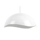 Lampada a sospensione bianca con paralume in metallo ø 50 cm Waved - Leitmotiv