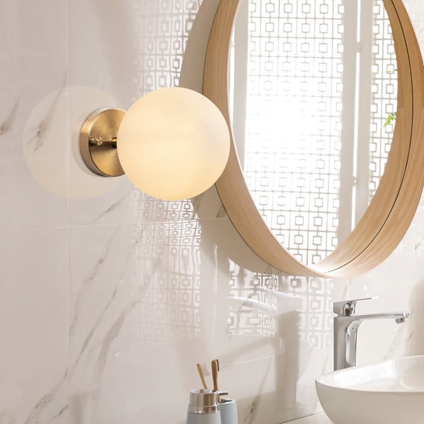 Lampada da parete bianca/color bronzo ø 15 cm Atmaca – Opviq lights-image-3