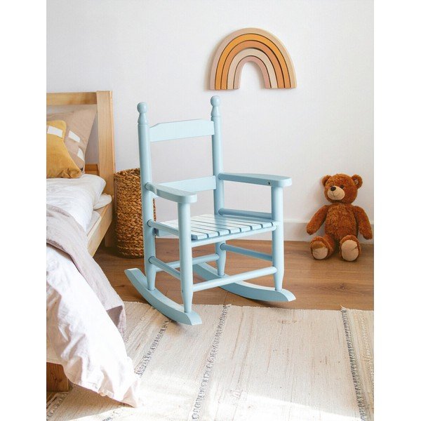 Sedia per bambini blu in pioppo massiccio – Premier Housewares-image-1
