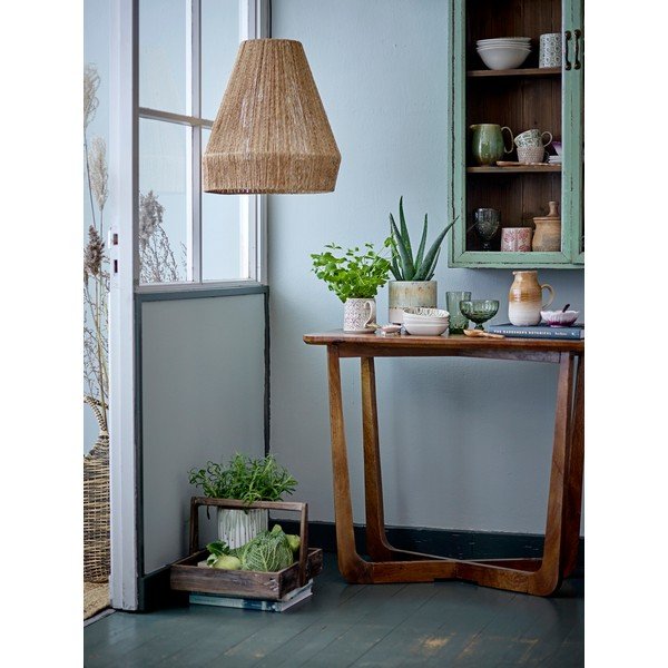 Vetrina verde chiaro in abete massiccio da appendere 81x122x18 cm Hazem – Bloomingville-image-3