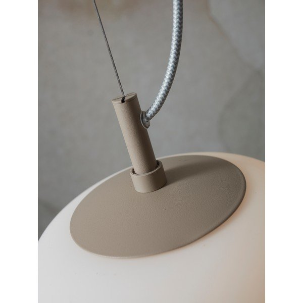 Lampada a sospensione crema con paralume in vetro ø 25 cm Sapporo - it's about RoMi-image-3