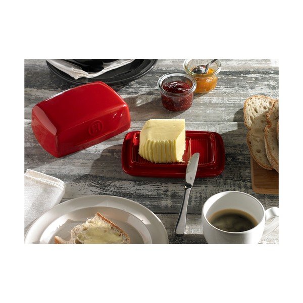 Zangola per burro in ceramica rossa - Emile Henry-image-3