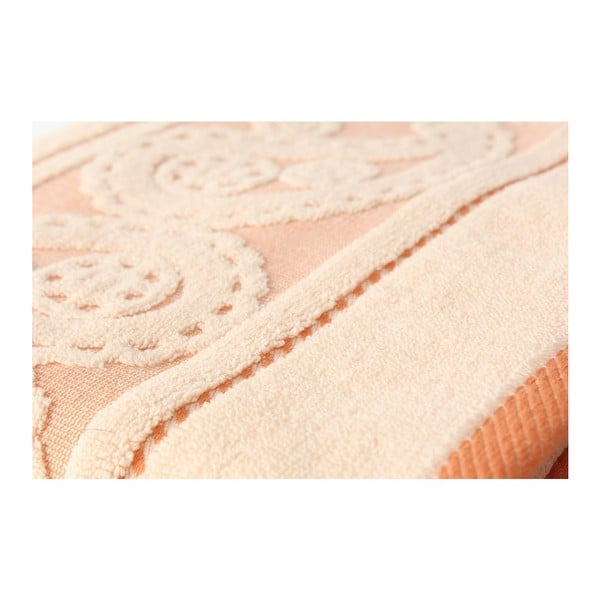 Set di 2 asciugamani Hurrem salmone, 50x90 cm - Foutastic-image-1