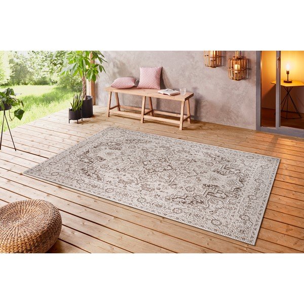 Tappeto da esterno marrone e beige Vienna, 160 x 230 cm - Ragami-image-3