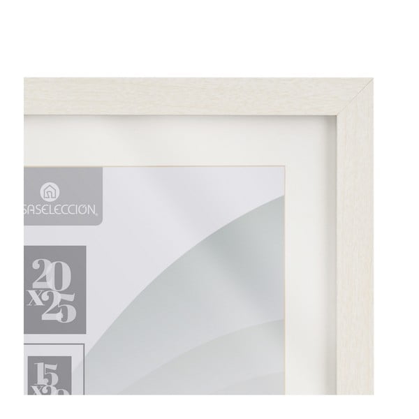 Cornice bianca verticale con sostegno/da appendere 22,5x28 cm Sencillo – Casa Selección-image-3