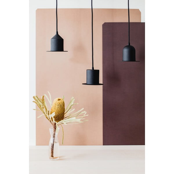 Set di 3 lampade a sospensione nere Hat - EMKO-image-4
