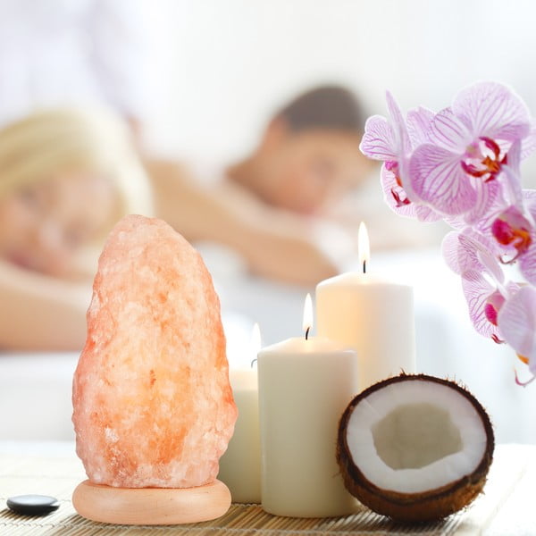 Lampada di sale arancione, altezza 26 cm Sally - LAMKUR-image-2