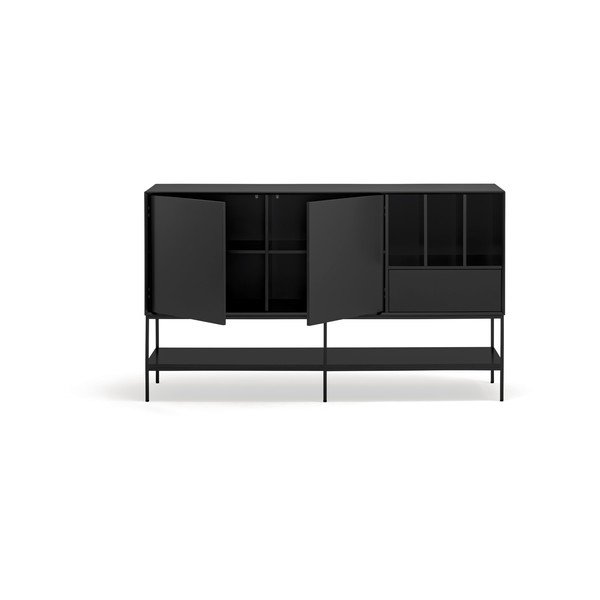 Cassettiera nera 166x98x45 cm Platt – Teulat-image-2