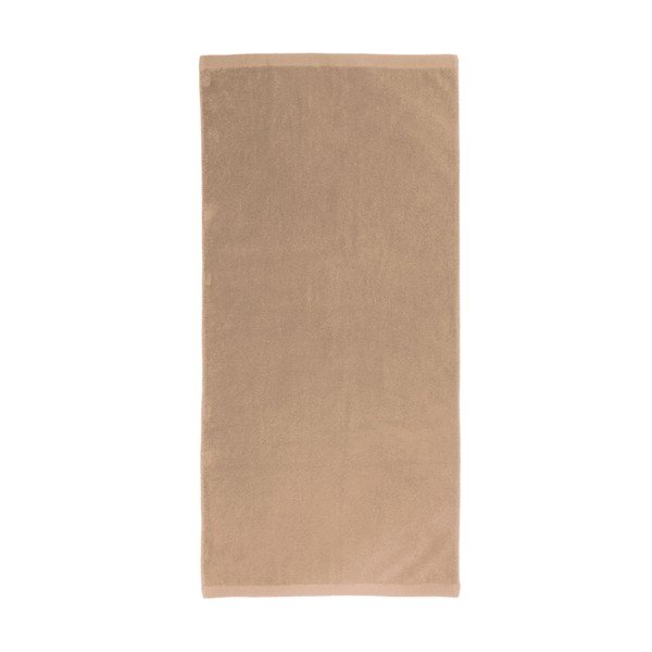 Telo da bagno in cotone beige scuro, 70 x 140 cm Alfa - Boheme-image-1