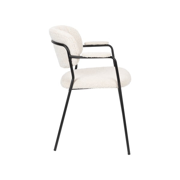 Sedie da pranzo bianche in un set di 2 Jolien - White Label-image-3