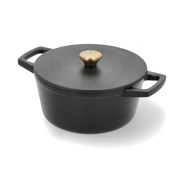 Pentola in ghisa con coperchio incluso adatta all'induzione 3,6 l – Holm