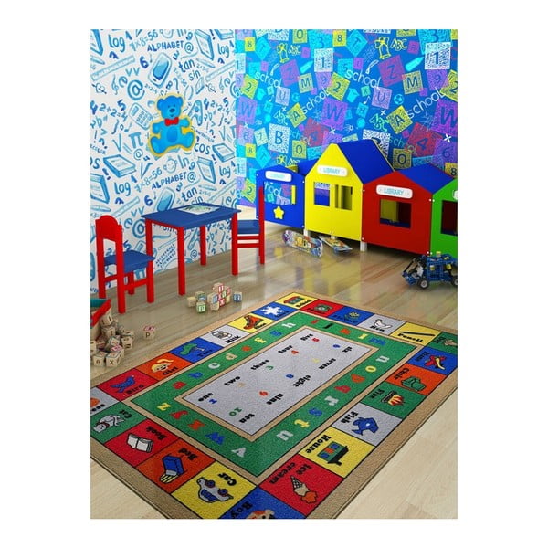 Tappeto per bambini Lezione, 133 x 190 cm - Confetti