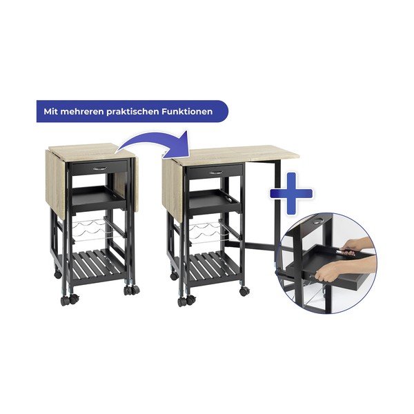 Mobile da vino in rovere con decoro bordeaux e naturale per 3 bottiglie, 97x77 cm - Maximex-image-4