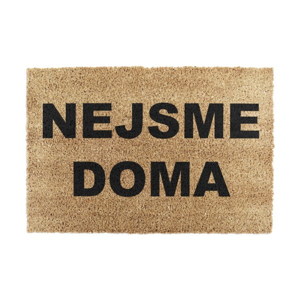 Stuoia di cocco naturale Non siamo in casa, 40 x 60 cm Nejsme Doma - Artsy Doormats