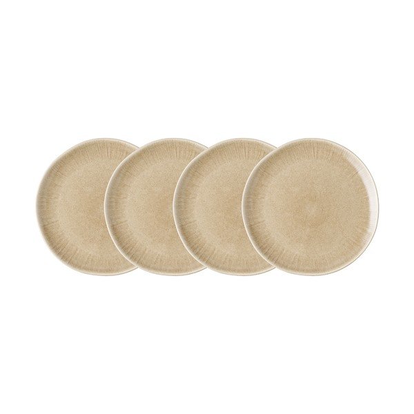 Set di piatti beige in gres 4 pz ø 27 cm Viola – House Nordic