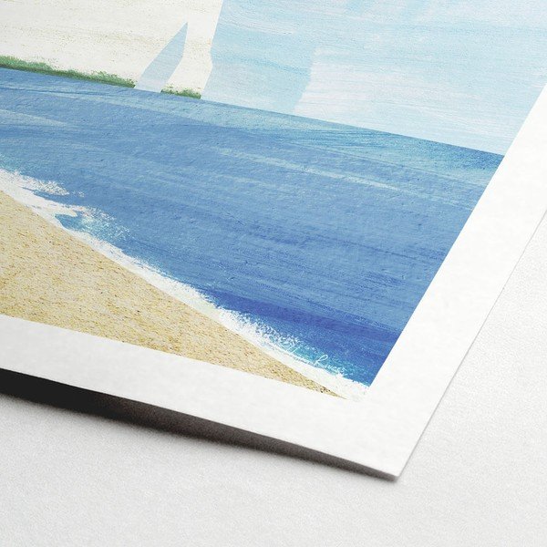 Poster 30x40 cm Etretat Cliffs - Travelposter-image-1