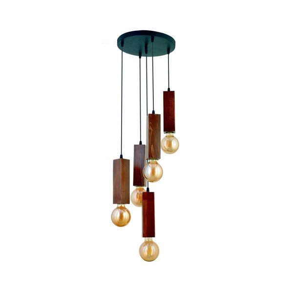 Lampada a sospensione in legno di carpino Dikdörtgen - Opviq lights