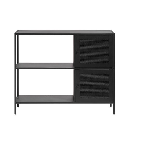 Libreria in metallo nero 100x81 cm Malibu - Unique Furniture-image-2
