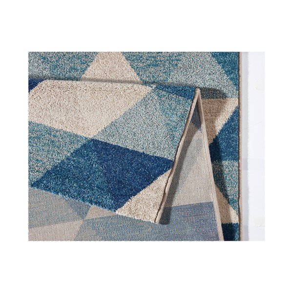 Modrý koberec Mint Rugs Diamond Triangle, 80 x 150 cm-image-2