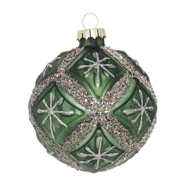Palla di Natale in vetro Diamond - Green Gate