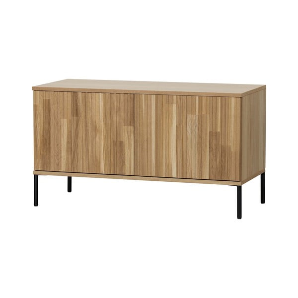 Mobile TV di colore naturale con effetto rovere 100x56x44 cm Gravure – WOOOD-image-2