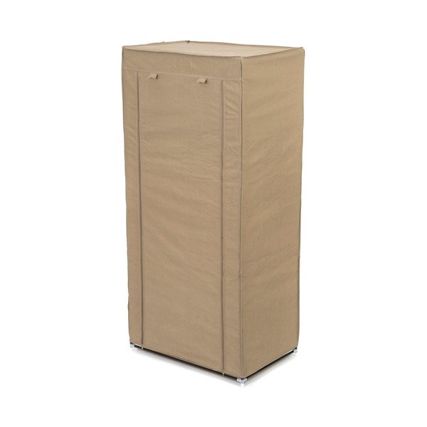 Armadio in tessuto beige 70x148 cm Wardrobe - Compactor-image-3
