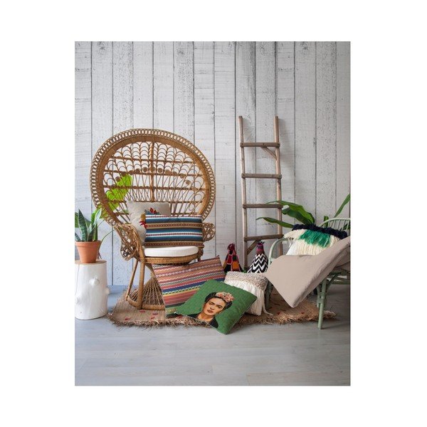 Federa reversibile in lino Frida Draw, 45 x 45 cm - Madre Selva-image-2