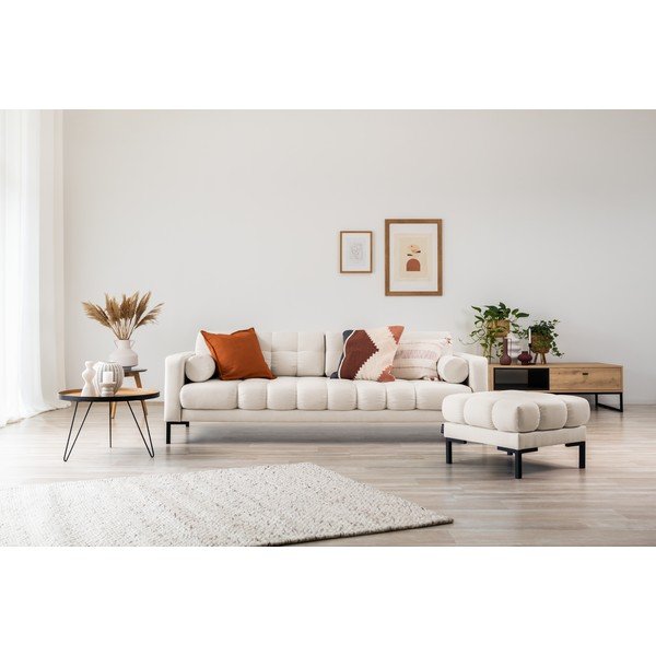 Divano bianco e beige 217 cm Bali - Cosmopolitan Design-image-4