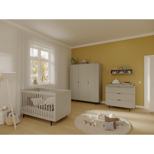 Armadio per bambini grigio 158x190x54 cm Tomino – Germania-image-1