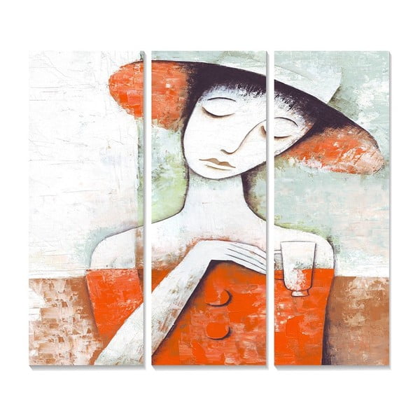 Dipinti in set di 3 pezzi 20x50 cm - Wallity