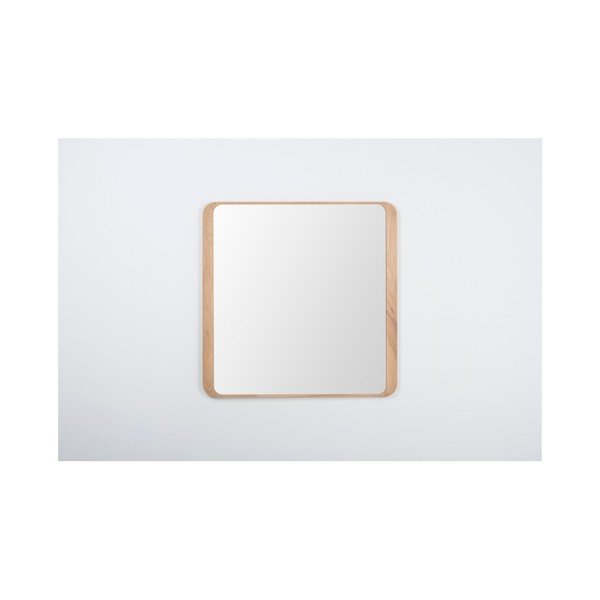 Specchio da parete in legno di quercia Ena - Gazzda-image-1