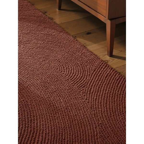 Passatoia color mattone in lana tessuta a mano 80x300 cm Calmio – Hanse Home-image-1