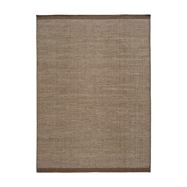 Tappeto di lana marrone Kiran Liso, 160 x 230 cm - Universal