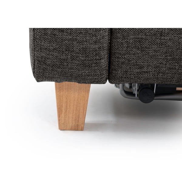 Divano letto grigio 190 cm Sonia - Scandic-image-4
