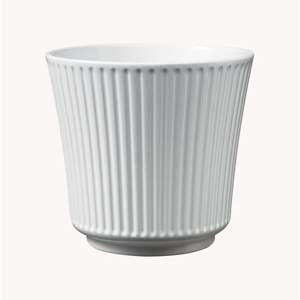 Vaso in ceramica bianca Gloss, ø 12 cm - Big pots