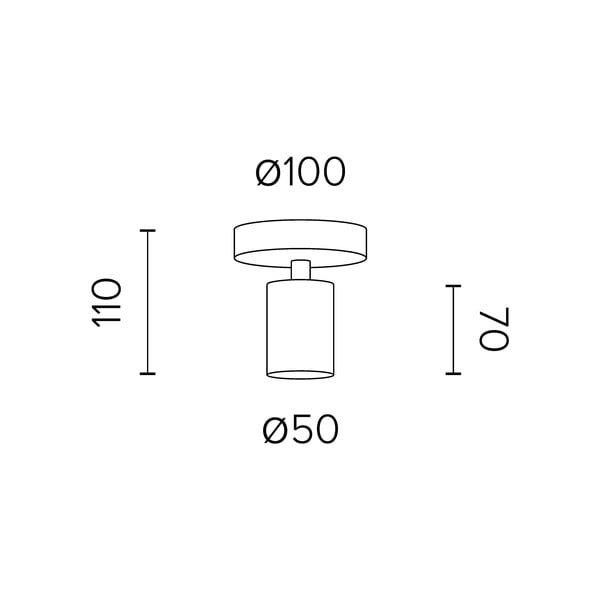Plafoniera bianca ø 5 cm Cero - Sotto Luce-image-2