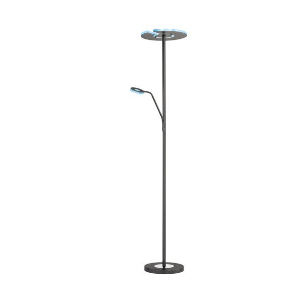 Lampada da terra con intensità regolabile nera (altezza 180 cm) Dent – Fischer & Honsel-image-4