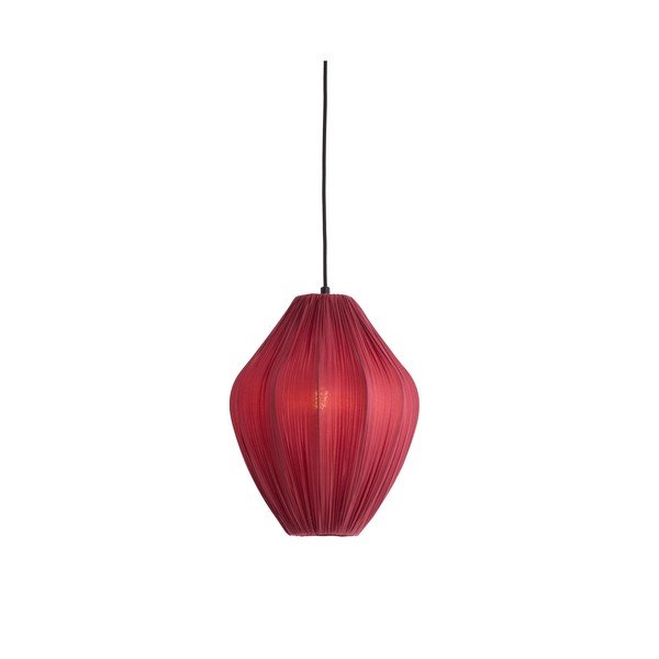 Lampadario burgundy con paralume in tessuto ø 12 cm Verita – Light & Living-image-2