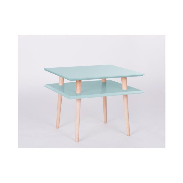 Tavolino UFO Square Light Turquoise, 55 cm (larghezza) e 45 cm (altezza) - Ragaba-image-1