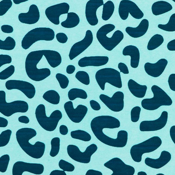 Tappeto da bagno azzurro 39x60 cm Leopard - Artsy Doormats-image-3