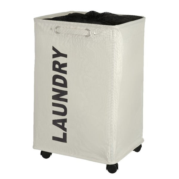 Cesto portabiancheria Quadro beige, 79,2 l Corno - Wenko-image-4
