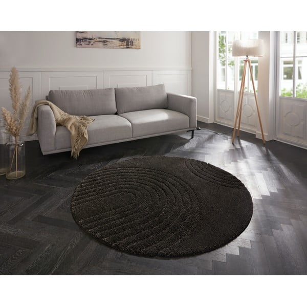 Tappeto nero , ø 160 cm Norwalk Fergus - Mint Rugs-image-1