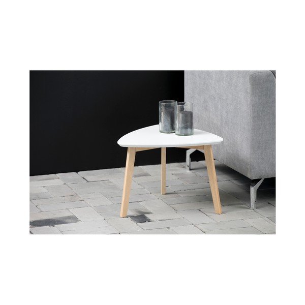 Bílý odkládací stolek Actona Vitis, výška 36 cm-image-1