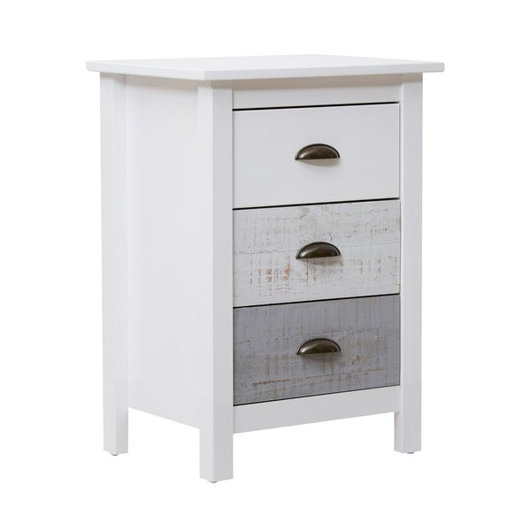 Comodino bianco e grigio Romantica - Marckeric-image-2