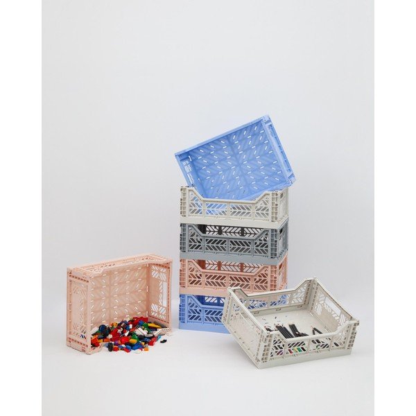 Set di 2 contenitori grigi Caja - Little Nice Things-image-1