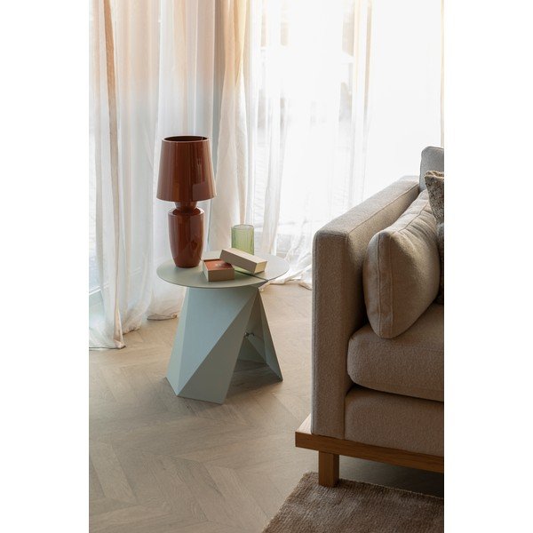 Tavolino rotondo in metallo 45x46 cm Foldy – Zuiver-image-1