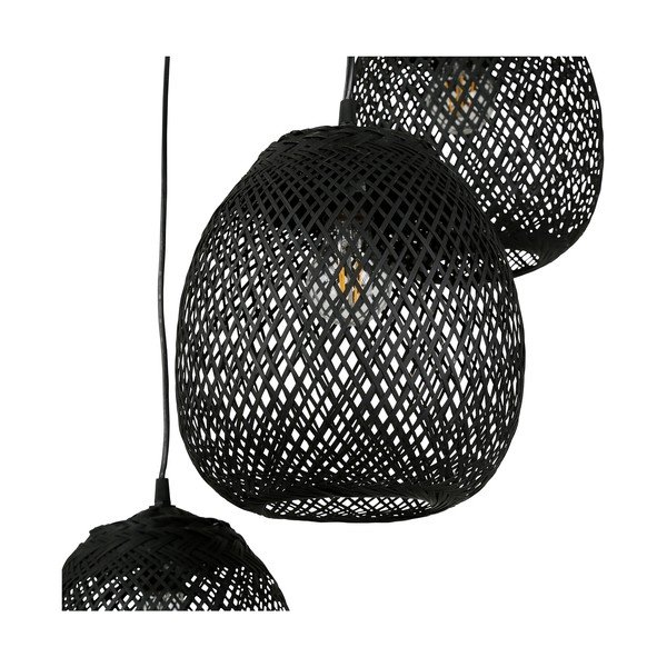 Lampada a sospensione nera 40x40 cm Elme - Côté Table-image-4