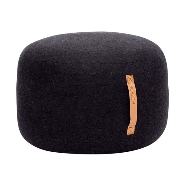 Pouf nero Kentt Mochi - Hübsch
