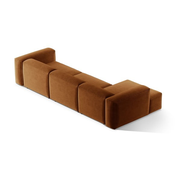 Divano angolare color mattone (con penisola a sinistra/con chaise lounge) Bergamo – Cosmopolitan Design-image-4